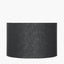 Lino 30cm Black Self Lined Linen Drum Shade