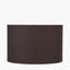 Lino 30cm Bitter Chocolate Self Lined Linen Cylinder Lampshade