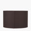 Lino 30cm Bitter Chocolate Self Lined Linen Cylinder Lampshade