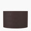 Lino 35cm Bitter Chocolate Self Lined Linen Cylinder Lampshade
