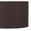 Lino 35cm Bitter Chocolate Self Lined Linen Cylinder Lampshade