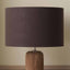 Lino 35cm Bitter Chocolate Self Lined Linen Cylinder Lampshade