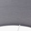 Lino 35cm Steel Grey Self Lined Linen Drum Shade