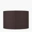 Lino 40cm Bitter Chocolate Self Lined Linen Cylinder Lampshade