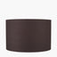 Lino 50cm Bitter Chocolate Self Lined Linen Cylinder Lampshade