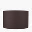 Lino 50cm Bitter Chocolate Self Lined Linen Cylinder Lampshade