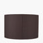Lino 50cm Bitter Chocolate Self Lined Linen Cylinder Lampshade