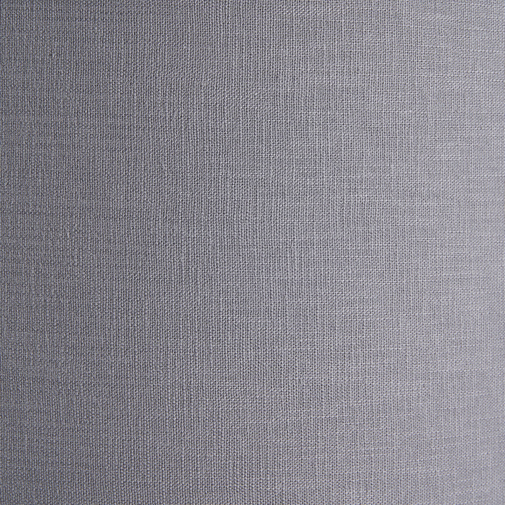 Lino 55cm Steel Grey Self Lined Linen Drum Shade
