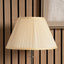 Bacall 35cm Almond Silk Knife Pleat Empire Shade