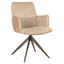 Dining chair Chase ginger jacquard swivel