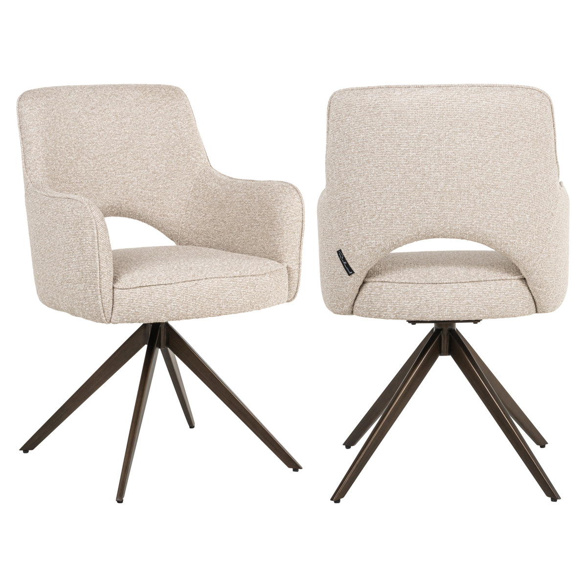 Dining chair Ginerva biscotti swivel