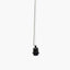 Black Chrome Contemporary Electrified E27 Ceiling Fitting