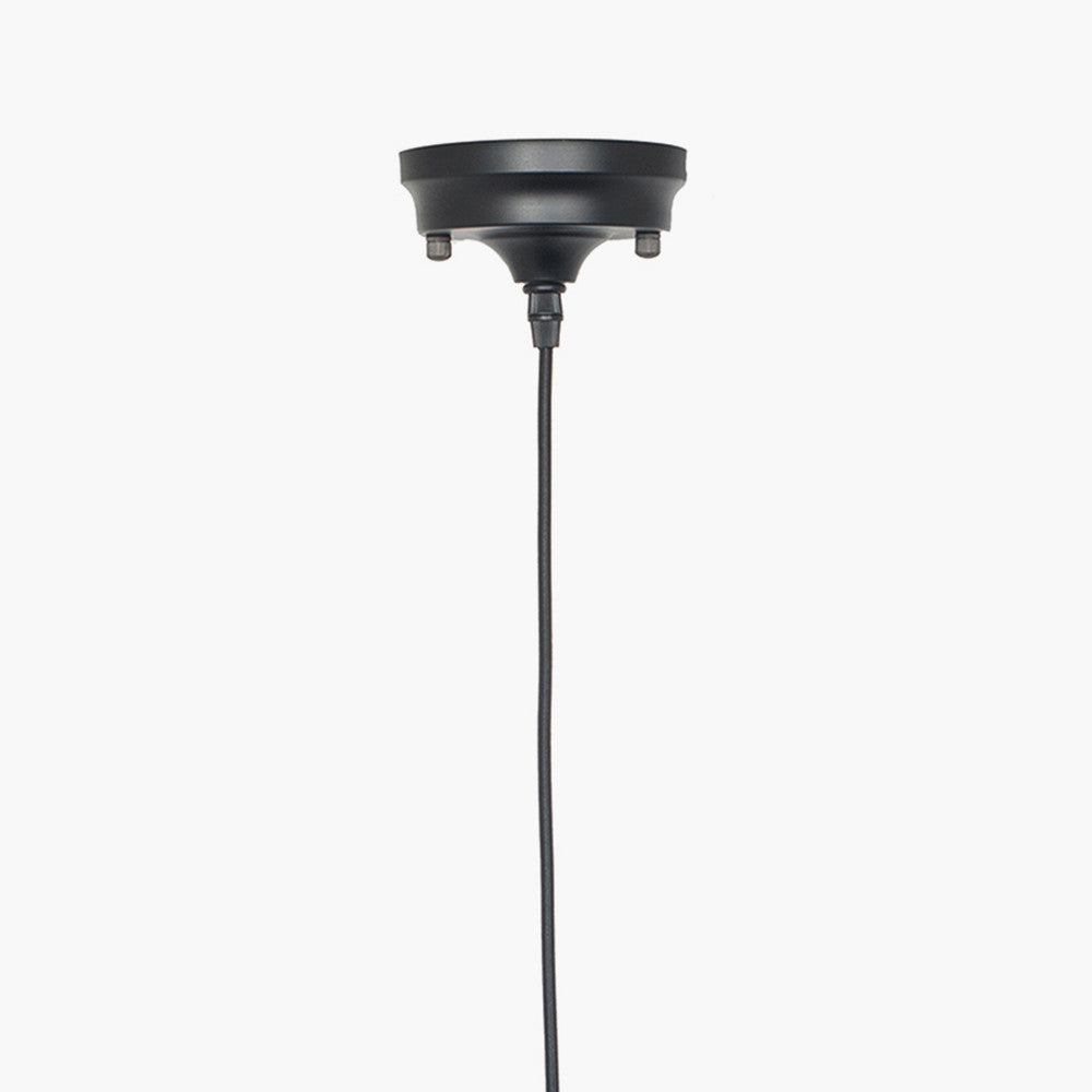 Black Retro Electrified E27 Ceiling Fitting