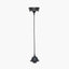 Black Retro Electrified E27 Ceiling Fitting