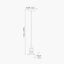 Dark Antique Silver Metal Electrical Ceiling Fitting for Café & Dome Pendants