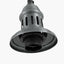 Dark Antique Silver Metal Electrical Ceiling Fitting for Café & Dome Pendants