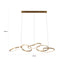 Chandelier Flyn brushed gold