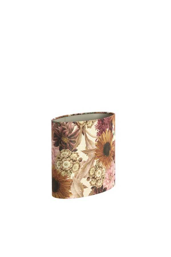 Shade oval straight slim high 30-15-25 cm ROSEWOOD white