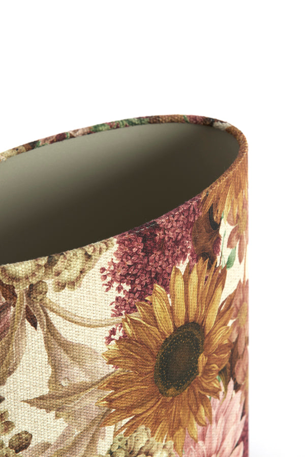 Shade oval straight slim high 30-15-25 cm ROSEWOOD white