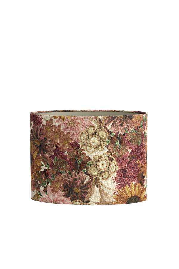 Shade oval straight slim high 38-17,5-28 cm ROSEWOOD white