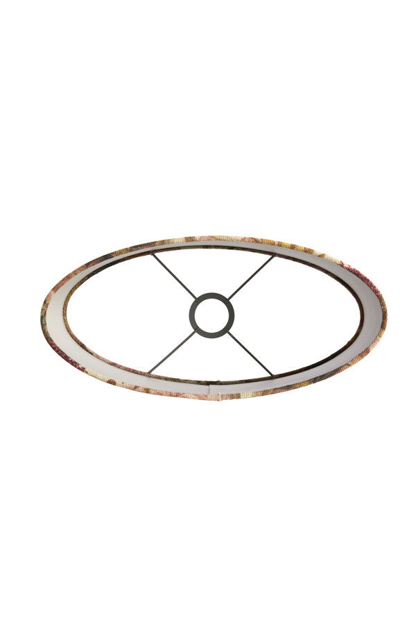 Shade oval straight slim high 38-17,5-28 cm ROSEWOOD white