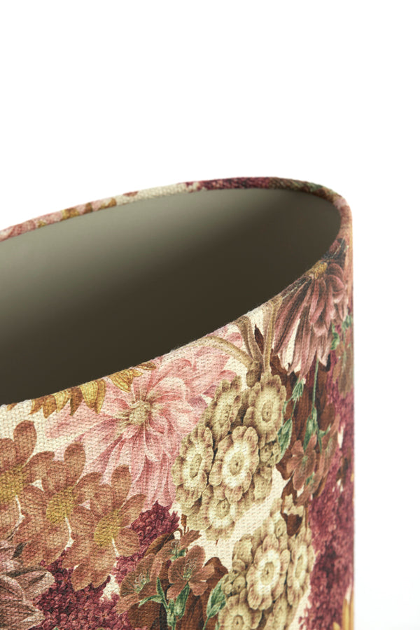 Shade oval straight slim high 38-17,5-28 cm ROSEWOOD white