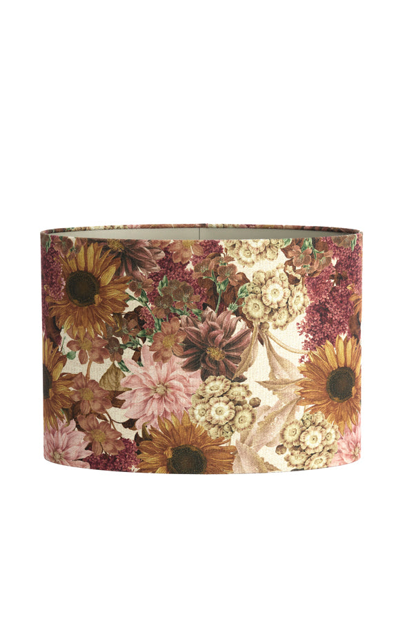 Shade oval straight slim high 45-21-32 cm ROSEWOOD white