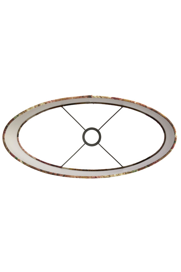 Shade oval straight slim high 45-21-32 cm ROSEWOOD white