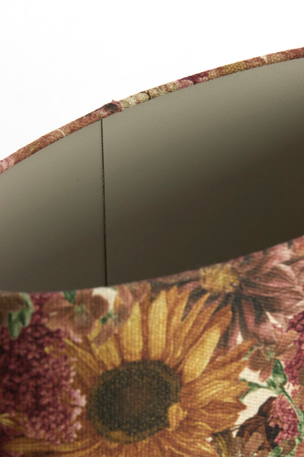 Shade oval straight slim high 45-21-32 cm ROSEWOOD white