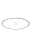 Shade oval straight slim low 58-24-27 cm STONE beige
