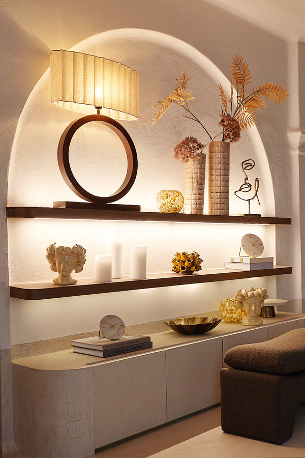 Shade oval straight slim 58-24-27 cm DISLI natural