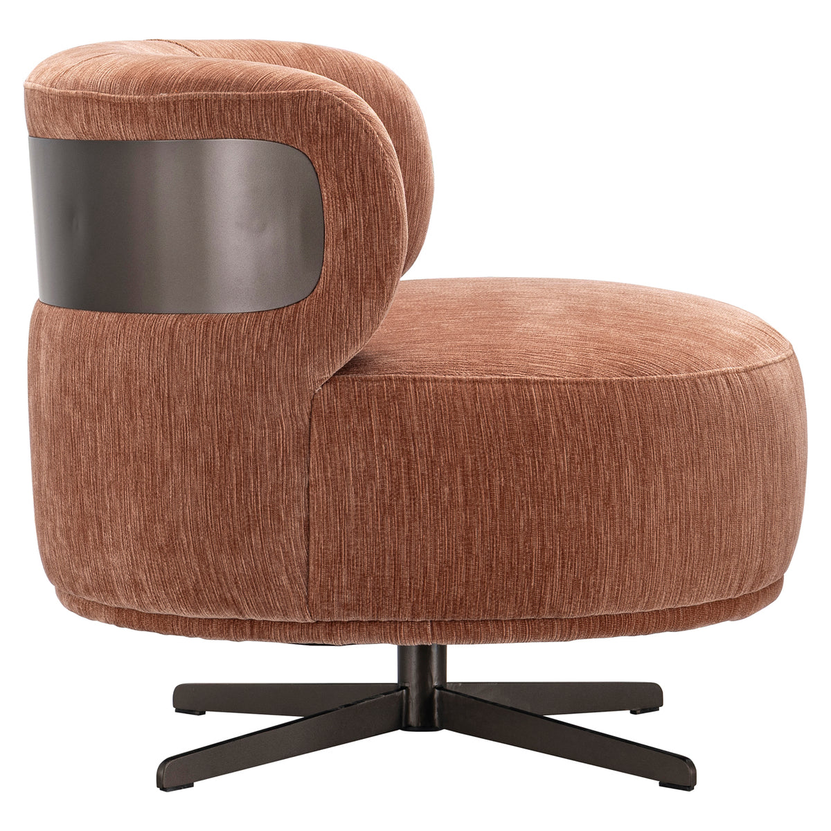Lounge chair Lauren be straight mocha mousse swivel