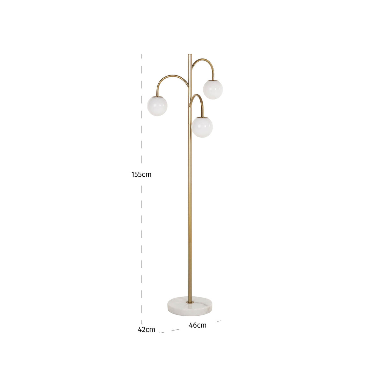 Floor lamp Janou gold