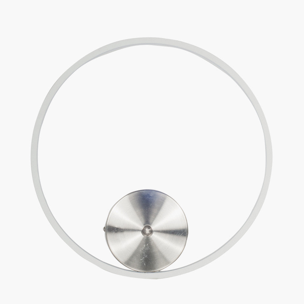 Apollo White LED Circle Wall Light
