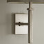 Hilton Satin Silver Metal Wall Light