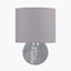 Plaza Silver Metal Straight Arm Wall Light