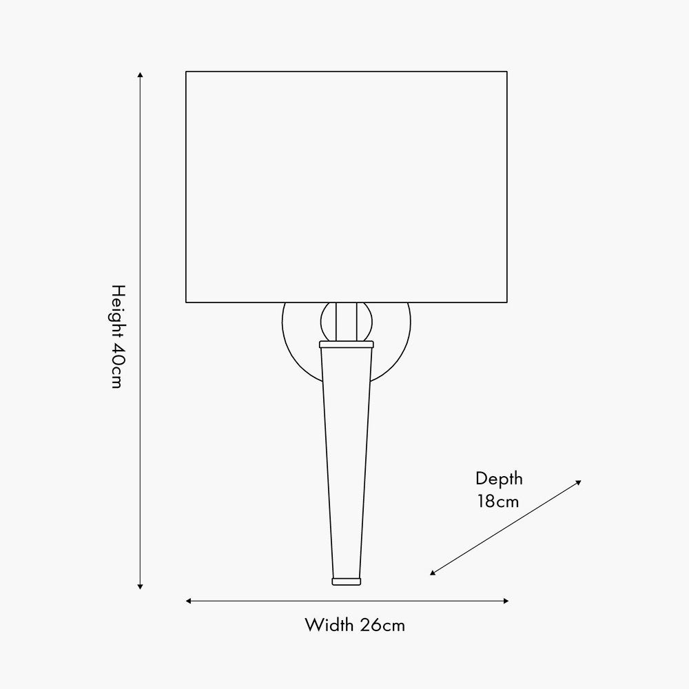 Lowry Brushed Silver and Matt Black Metal Wall Lamp