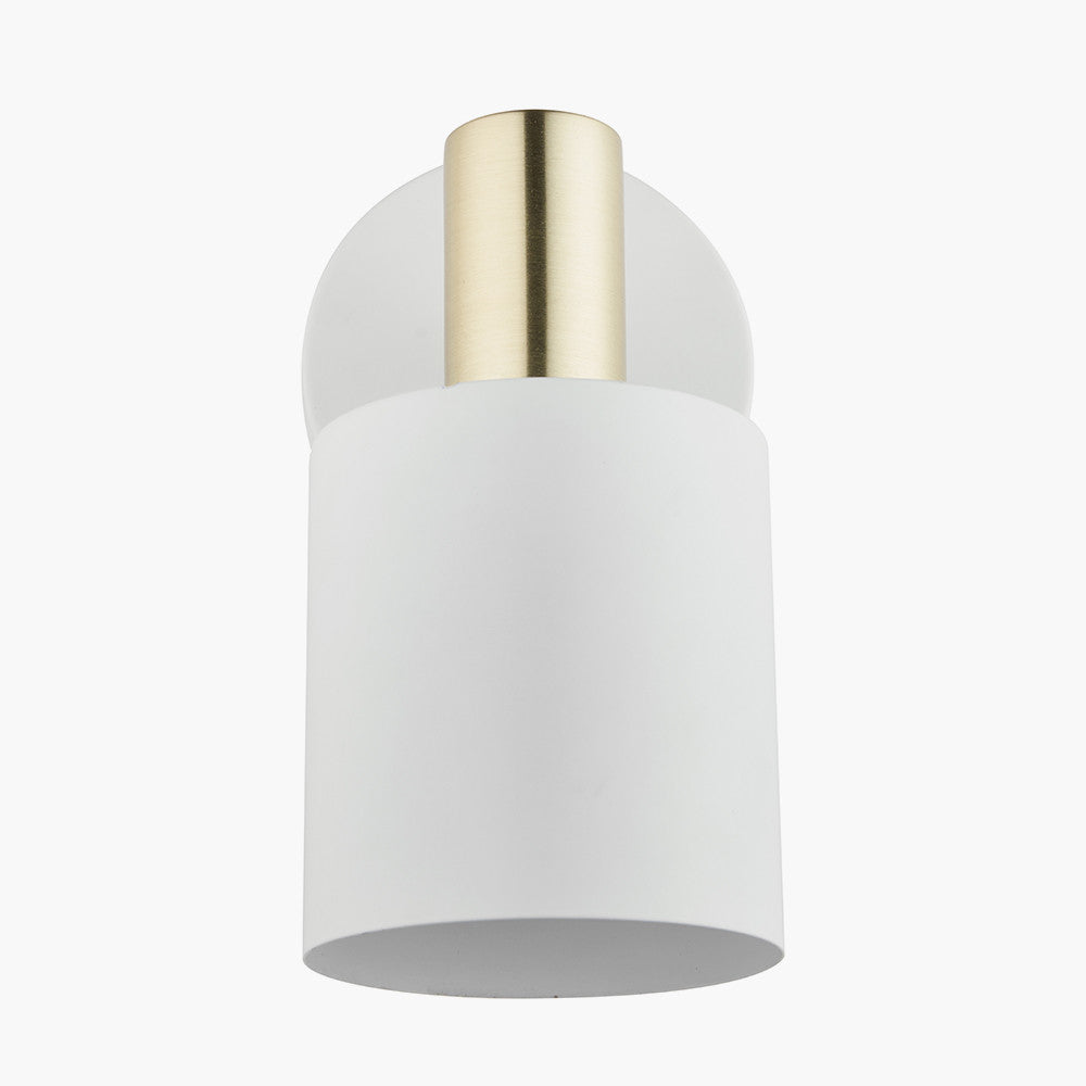 Biba White and Gold Retro Wall Light | OUTLET