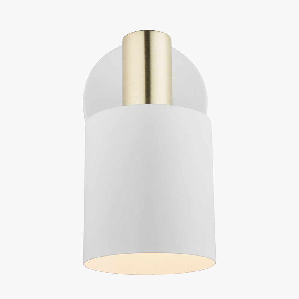 Biba White and Gold Retro Wall Light | OUTLET
