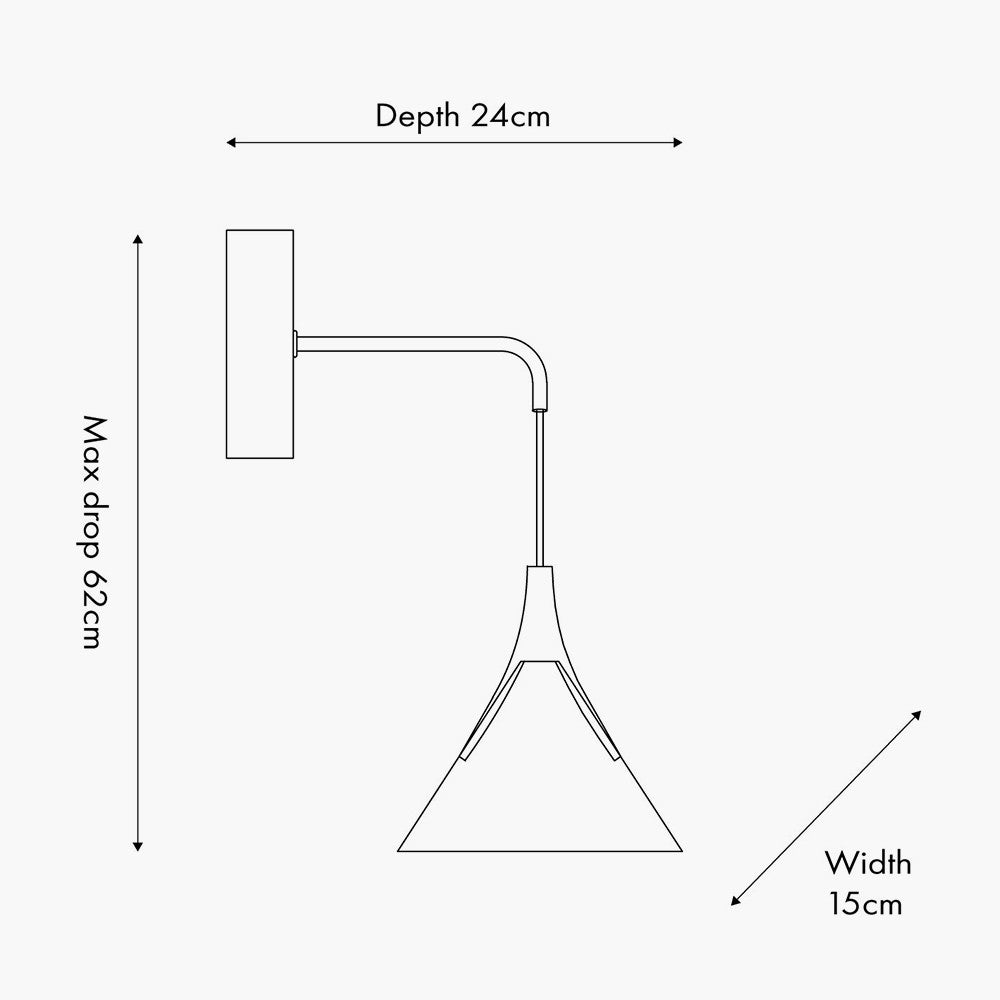 Astarion Matt Black and Gold LED Wall Light