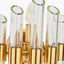 Brielle Clear Glass and Antique Brass 2 Wall Light