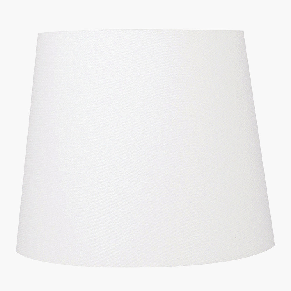 Piero Antique Bronze Metal Double Wall Light with Pelham 15cm White Handloom Tapered Lemon Clip Lampshades
