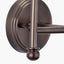 Piero Antique Bronze Metal Double Wall Light with Garbo 15cm Cream Silk Mix Pinch Pleat Tapered Candle Clip Lampshade