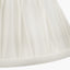 Piero Antique Bronze Metal Double Wall Light with Garbo 15cm Cream Silk Mix Pinch Pleat Tapered Candle Clip Lampshade