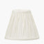 Piero Antique Bronze Metal Double Wall Light with Garbo 15cm Cream Silk Mix Pinch Pleat Tapered Candle Clip Lampshade