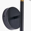 Wanda White Orb and Black Metal Wall Light