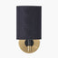 Bryce Black and Gold Metal Wall Light