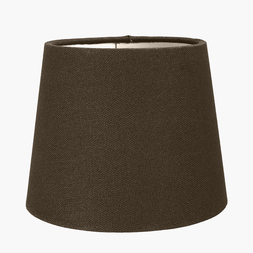 Salvatore Antique Silver Metal Double Wall Light with Pelham 15cm Grey Handloom Tapered Candle Clip Lampshade