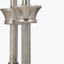 Salvatore Antique Silver Metal Double Wall Light with Pelham 15cm White Handloom Tapered Candle Clip Lampshades