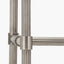 Salvatore Antique Silver Metal Double Wall Light with Malia 18cm Olive Green Mushroom Pleat Scalloped Tapered Lamp Shade